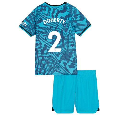 Dres Tottenham Hotspur Matt Doherty #2 Rezervni za djecu 2022-23 Kratak Rukav (+ kratke hlače)